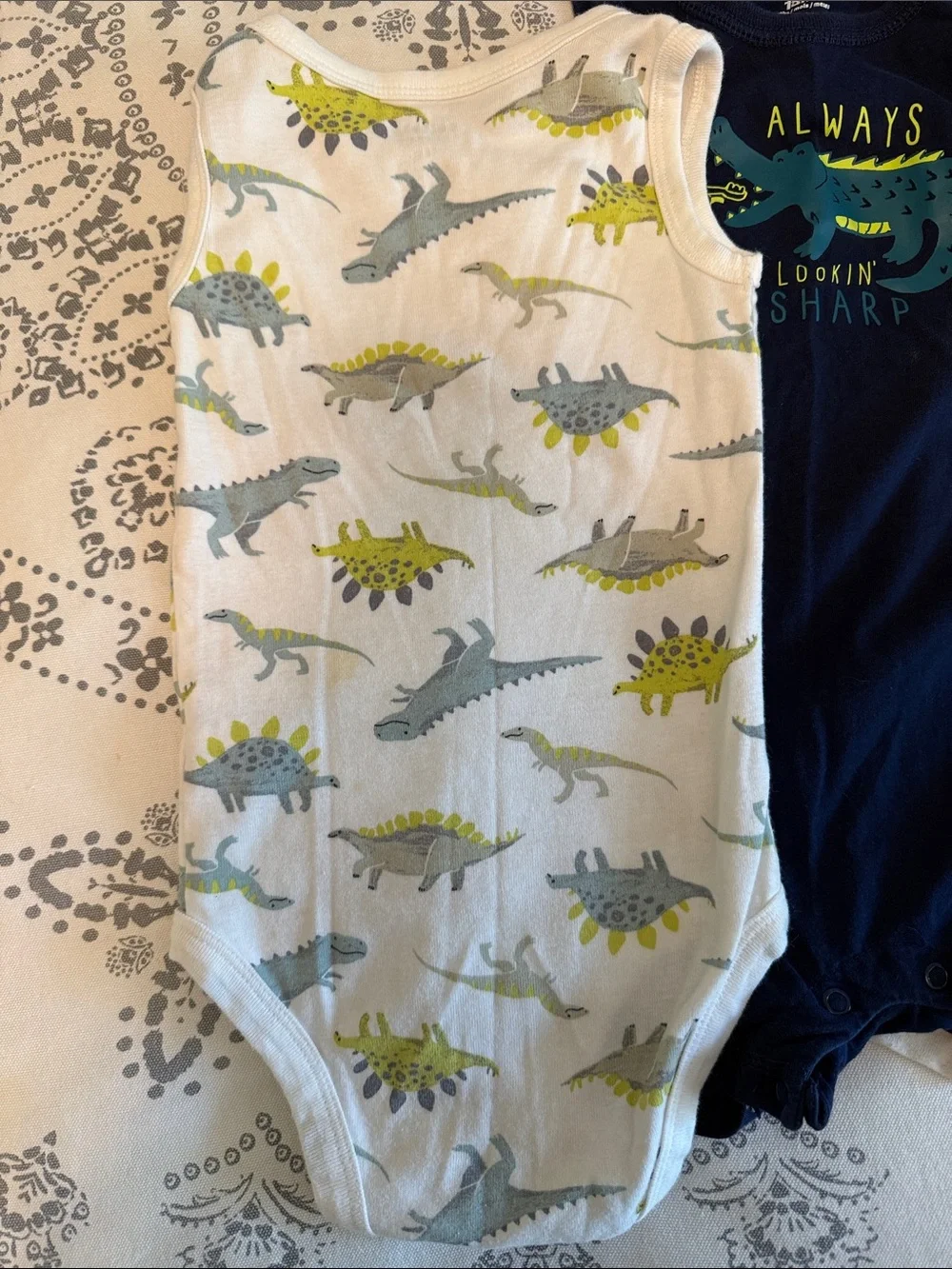 Size 18 Months Dinosaur Romper Tank-Top Set of 3